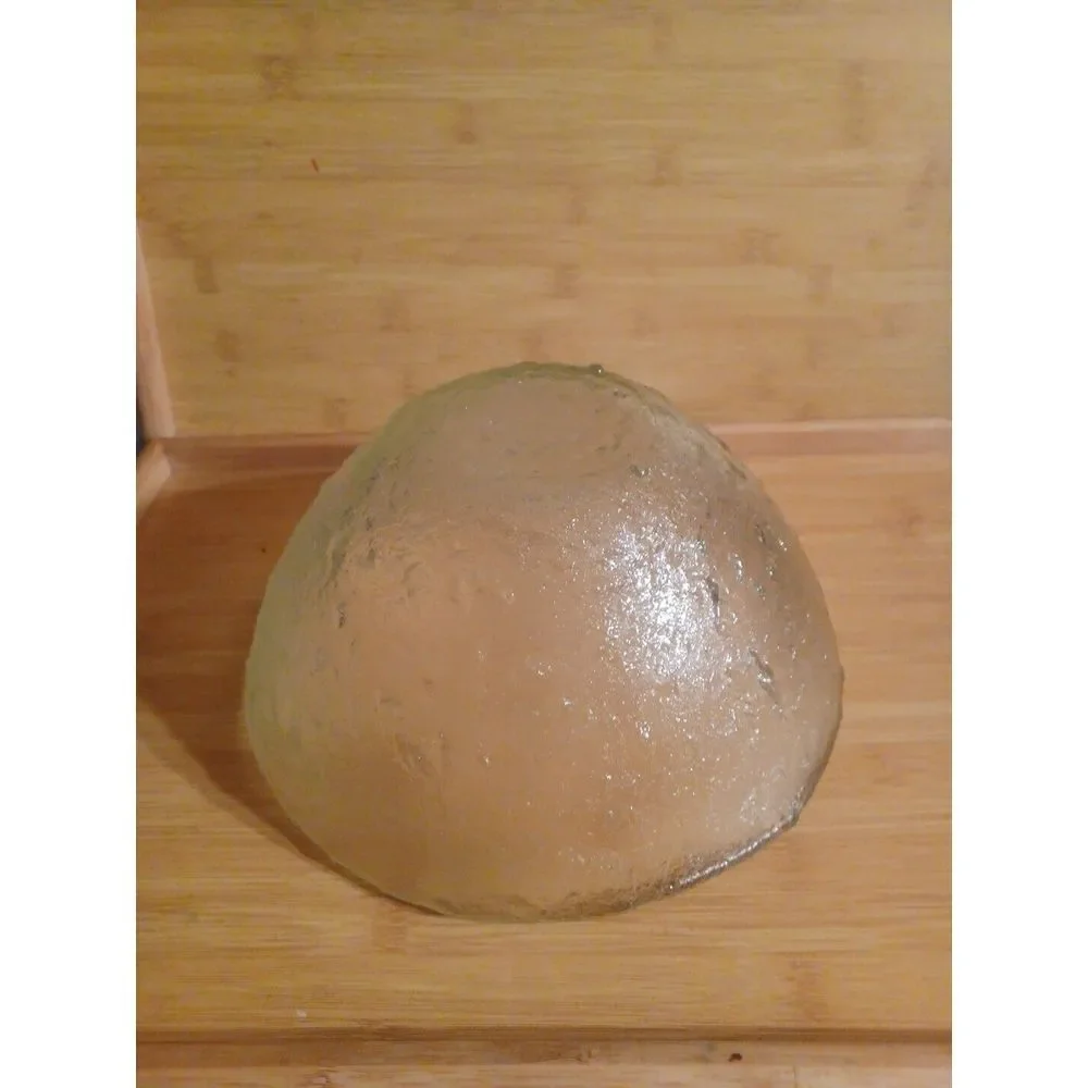 Vintage Crystal Glacier Ice‎ drip textured Round deep Serving bowl heavy clear
